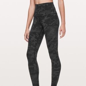 lululemon wunder under camo leggings